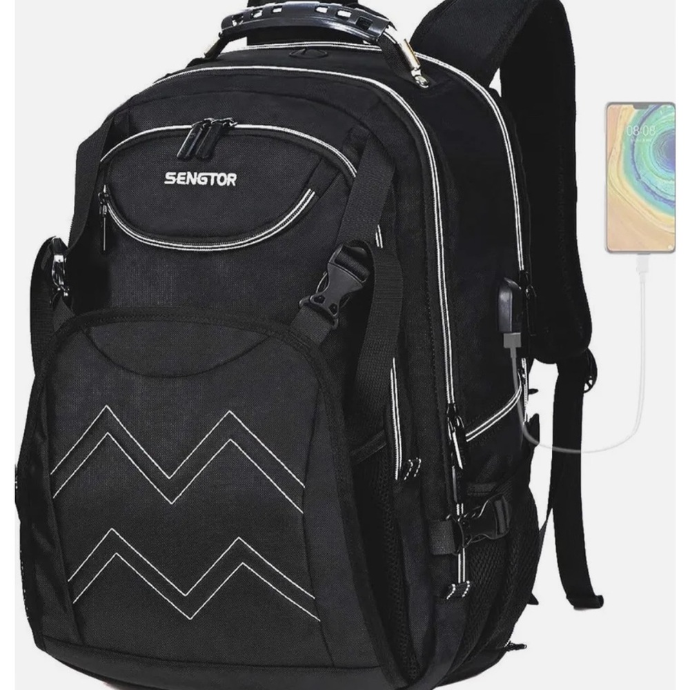 8. Senator Laptop Backpack - black